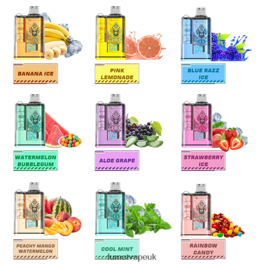 Fumot Crystal 20ML 12000 Disposable Vape Box (1 Piece) N2LF8N286 - Fumot Vape Sale Watermelon Ice