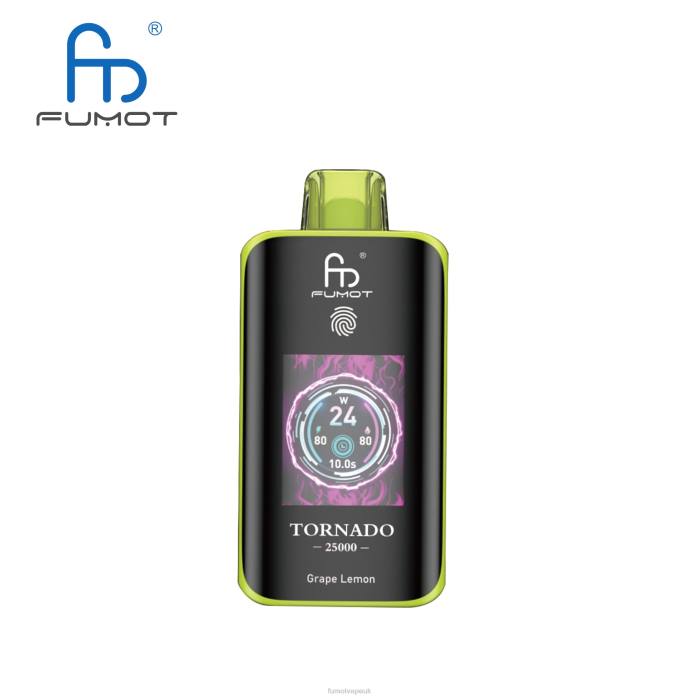 Fumot Tornado 25000 Disposable Vape Grape Lemon - T0NL6 Fumot Vape Online Shop