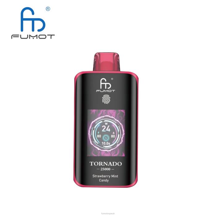 Fumot Tornado 25000 Disposable Vape Strawberry Mint Candy - T0NL15 Fumot Vape Online Shop