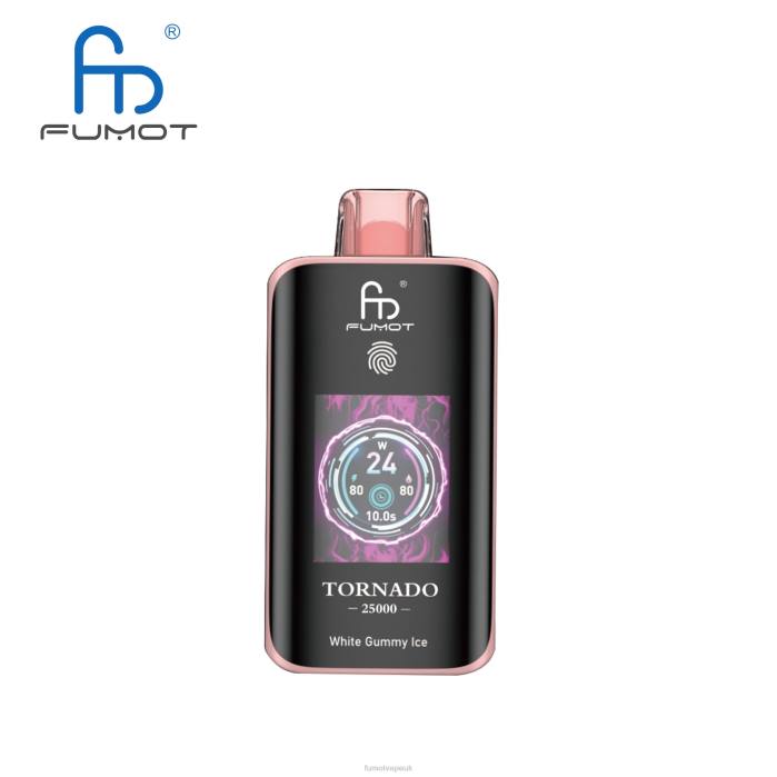 Fumot Tornado 25000 Disposable Vape White Gummy Ice - T0NL14 Fumot Vape Online Shop