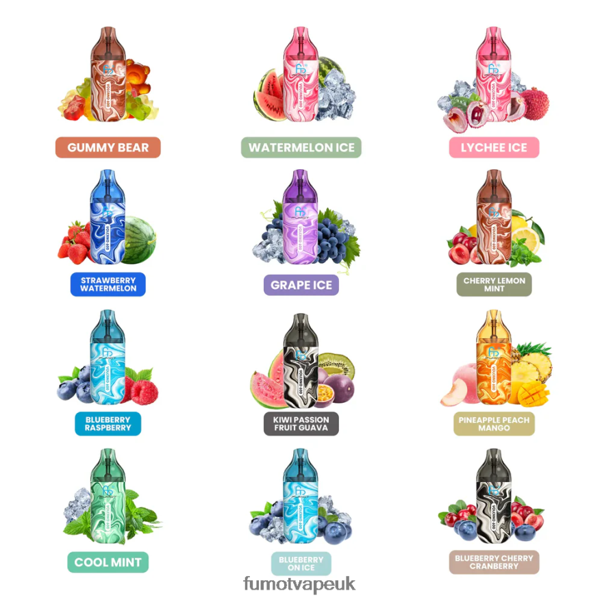 Fumot Volcano 600 TPD-Compliant Disposable Vape - 2ML (3 Pieces Set) N2LF8N301 - Fumot Vape UK Cool Mint