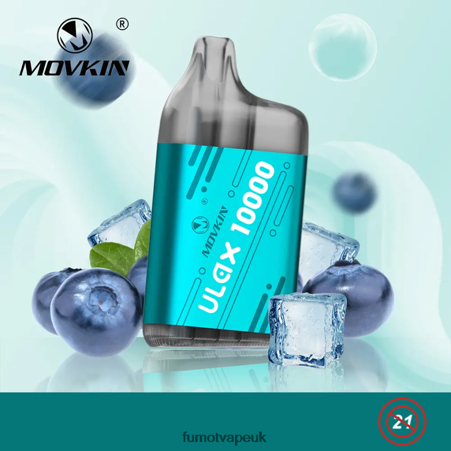 Fumot Movkin Ulax 10000 Disposable Vape Pod - 12ML (1 Piece) N2LF8N307 - Fumot Vape Price Cool Mint