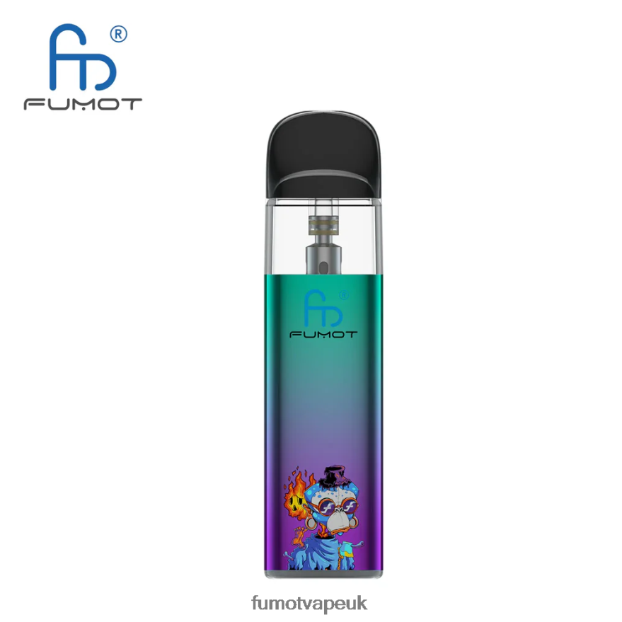 Fumot Dazzle Lite TPD-Compliant Empty Vape Kit (1 Piece) N2LF8N551 - Fumot Vape UK Green-Purple
