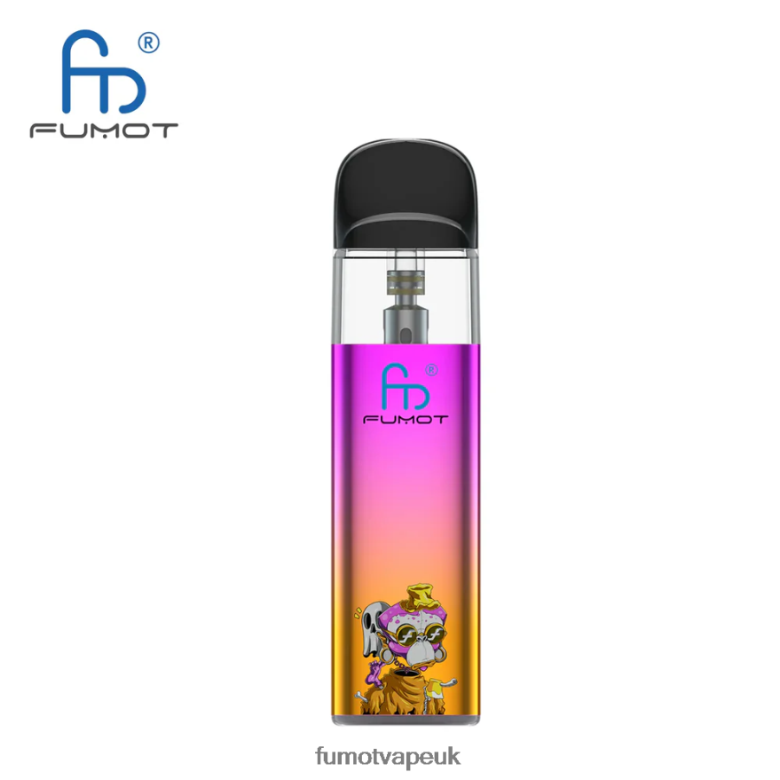 Fumot Dazzle Lite TPD-Compliant Empty Vape Kit (1 Piece) N2LF8N551 - Fumot Vape UK Green-Purple