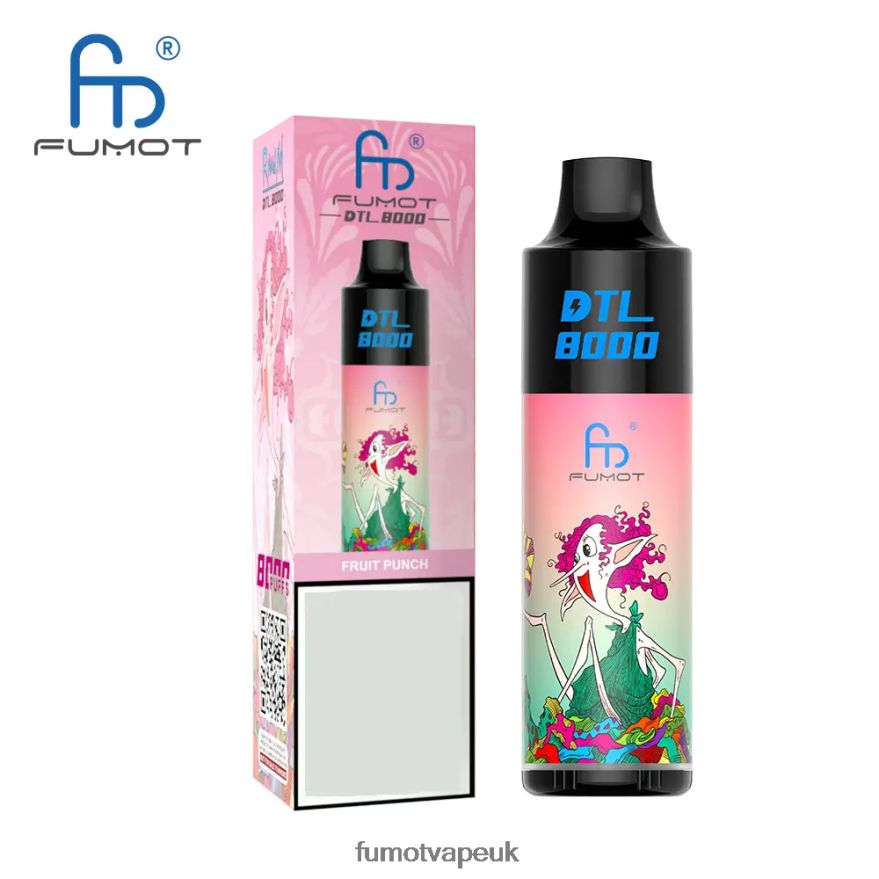 Fumot DTL 8000 Disposable Vape Pen - 16ML (1 Piece) N2LF8N419 - Fumot Vape Online Shop Kiwi Guava
