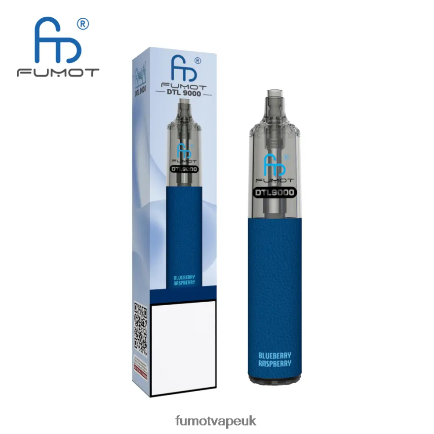 Fumot DTL Disposable Vape Pen 9000- 18ML (1 Piece) N2LF8N370 - Fumot Vape Flavors Blueberry Raspberry