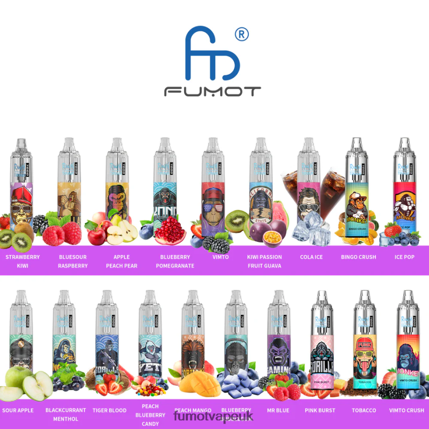 Fumot Tornado 0% 7000 Disposable Vape Pen - 14ML (1 Piece) N2LF8N497 - Fumot Vape Price Apple Peach Pear