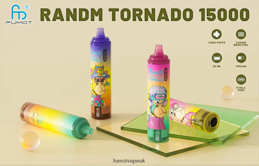 Fumot Tornado 15000 Disposable Vape 25ML (1 Piece) N2LF8N168 - Fumot Technology Co Cherry Cola