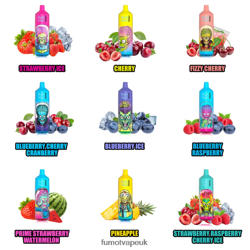 Fumot Tornado Disposable Vape 9000 Pro - 18ML (1 Piece) N2LF8N246 - Fumot Vape Sale Peachy Mango Pineapple