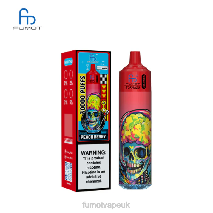 Fumot Vape Flavors N2DB19 Peach Berry Fumot Tornado 30K Music