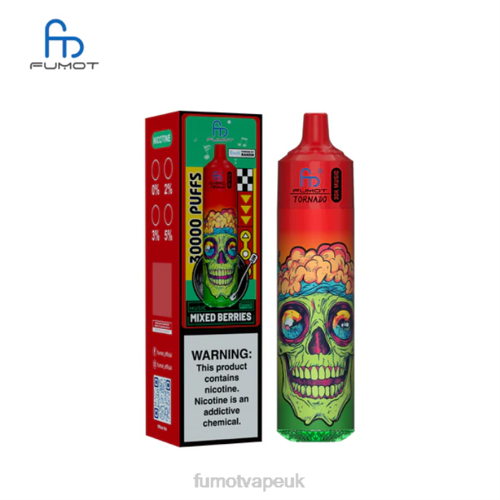 Fumot Vape UK N2DB18 Mixed Berries Fumot Tornado 30K Music