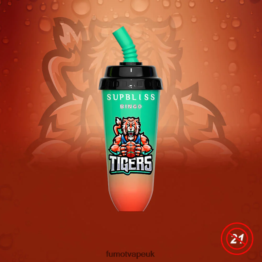 Fumot Supbliss Bingo 16ML 8000 Disposable Vape Pod Device (1 Piece) N2LF8N411 - Fumot Vape UK Strawberry Watermelon
