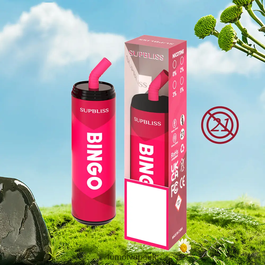 Fumot Supbliss Bingo 9000 Disposable Vape Pen (1 Piece)- 18ML N2LF8N472 - Fumot UK Pink Lemonade