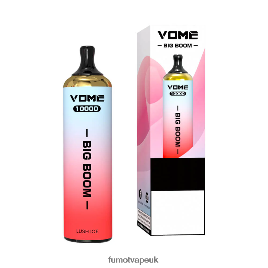 Fumot Vome Big Boom Disposable Vape Pen 10000 - 20ML (1 Piece) N2LF8N441 - Fumot Vape UK Blue Razz Ice